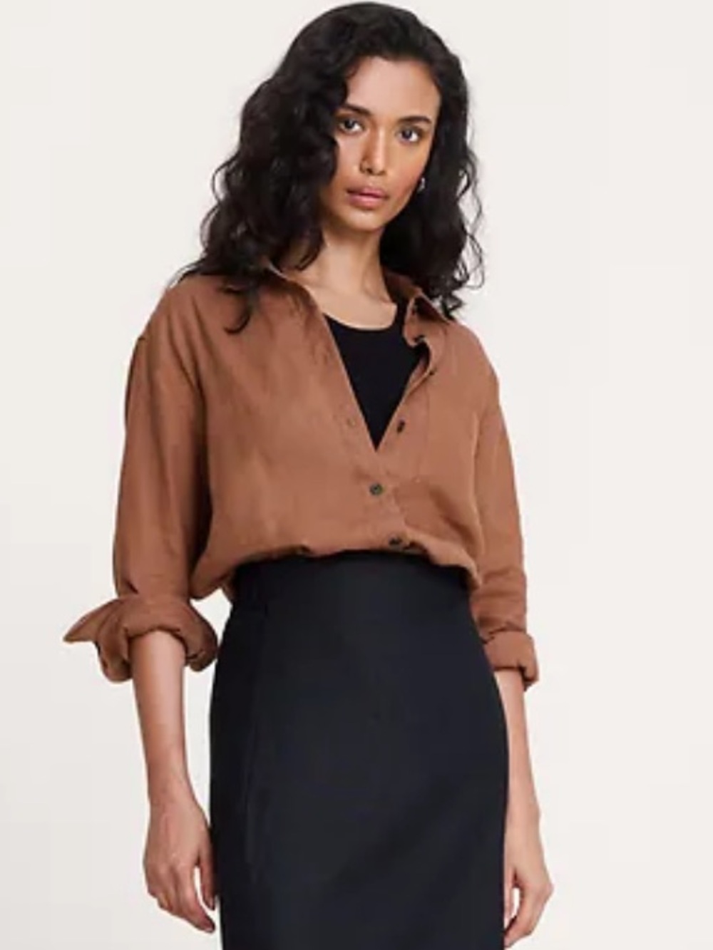 Banana Republic THE OVERSIZED LINEN SHIRT (worn only in photo shoot)